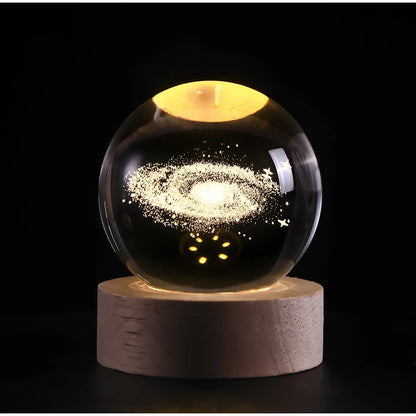 Crystal 3d Moon Planet Ball Lamp