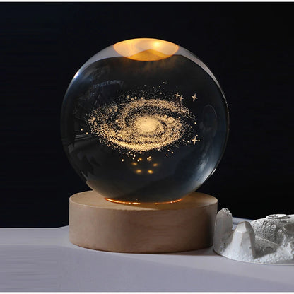 Crystal 3d Moon Planet Ball Lamp