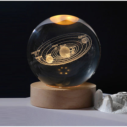 Crystal 3d Moon Planet Ball Lamp