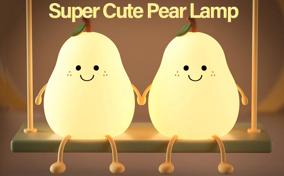 Led Cute Pear Night Light