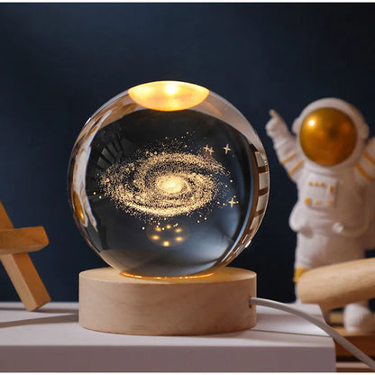 Crystal 3d Moon Planet Ball Lamp