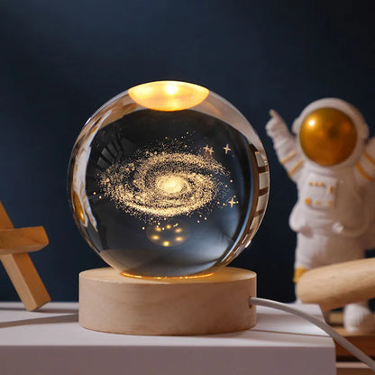 Crystal 3d Moon Planet Ball Lamp